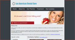 Desktop Screenshot of lasamericasdentalcare.com
