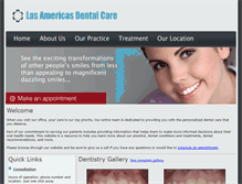Tablet Screenshot of lasamericasdentalcare.com
